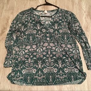 *DONATED* Emerald and white top